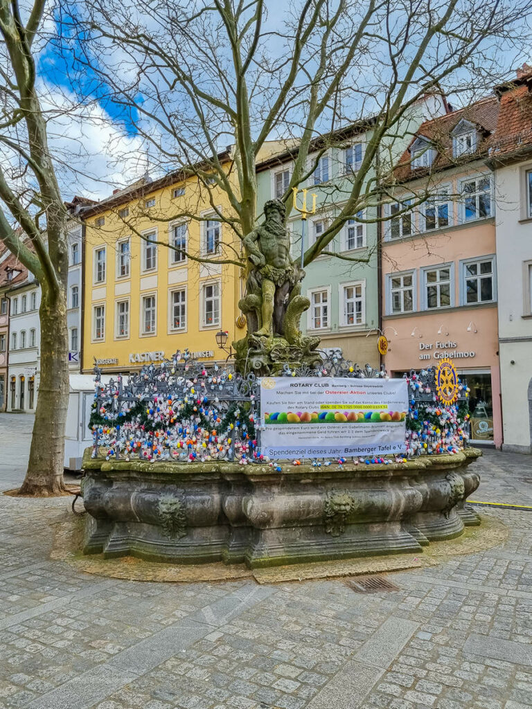 Neptunbrunnen am Grünen Markt Bamberg