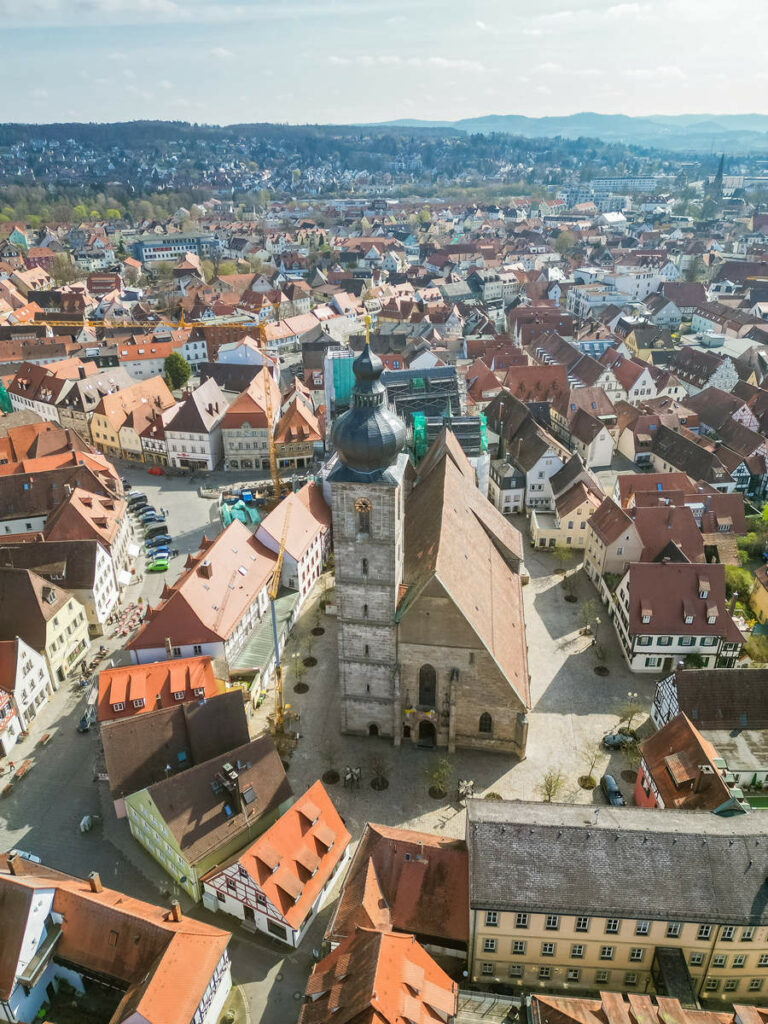 St. Martin Forchheim Luftaufnahme