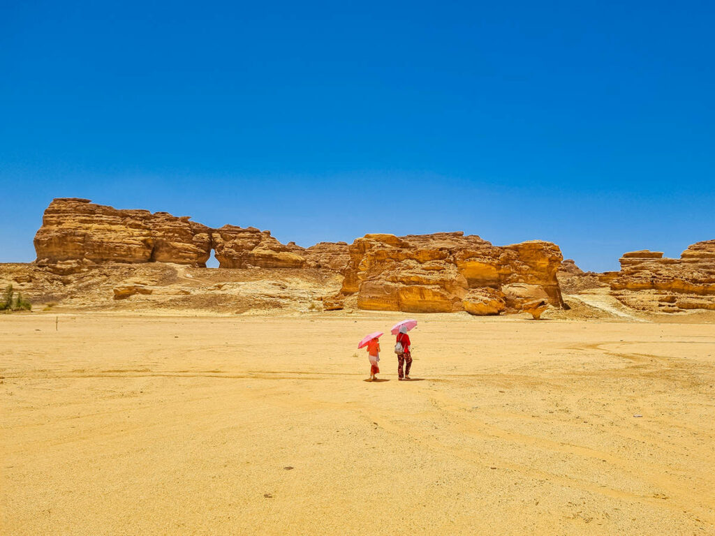 Vessel Hole Rock in Al Ula