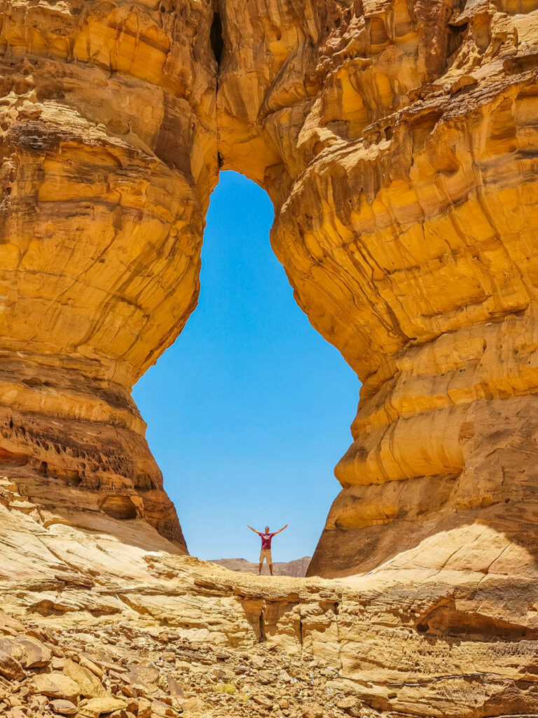 Vessel Hole Rock Al Ula