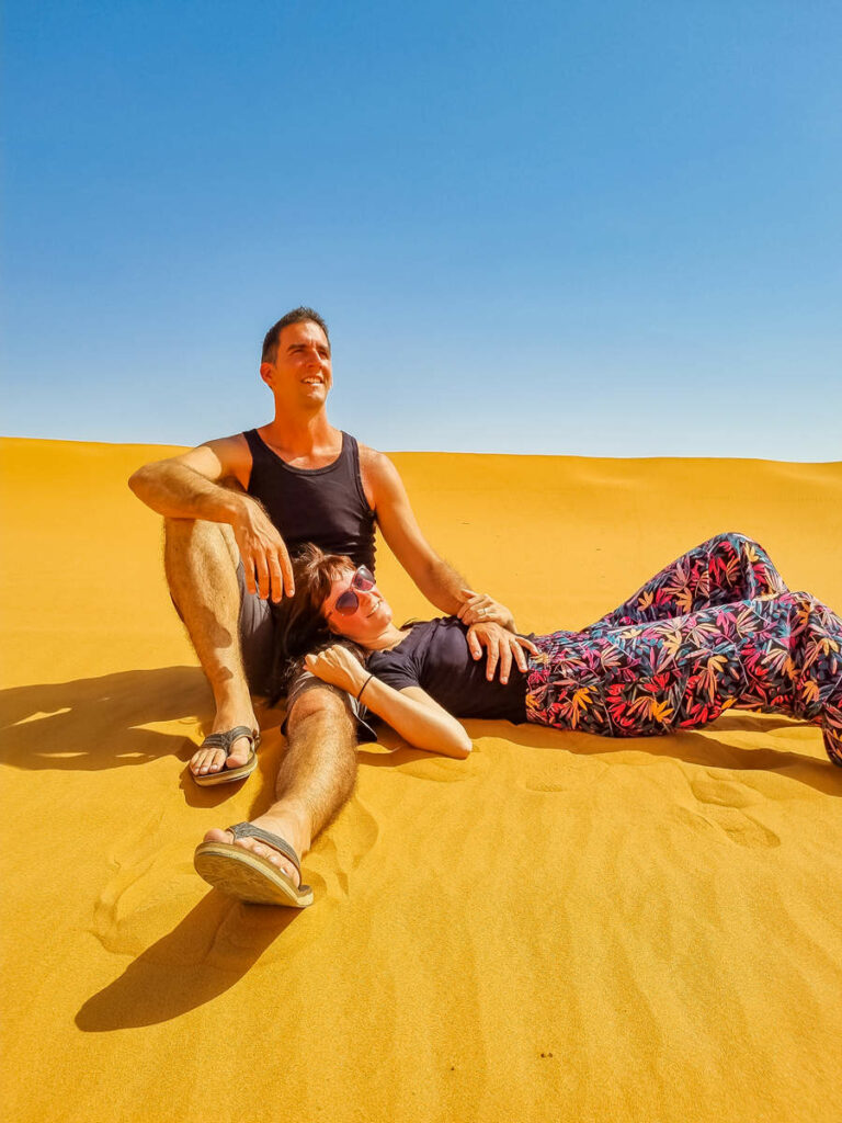 Red Sand Dunes in Saudi-Arabien