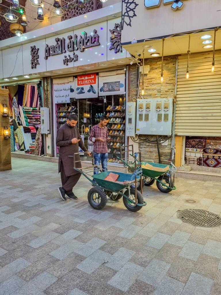 Schubkarrentaxi in Taif