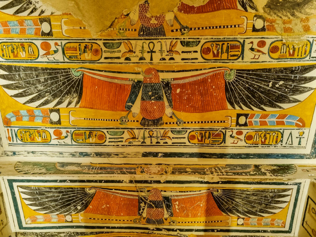 Decke des Grabes Ramses V. und VI.
