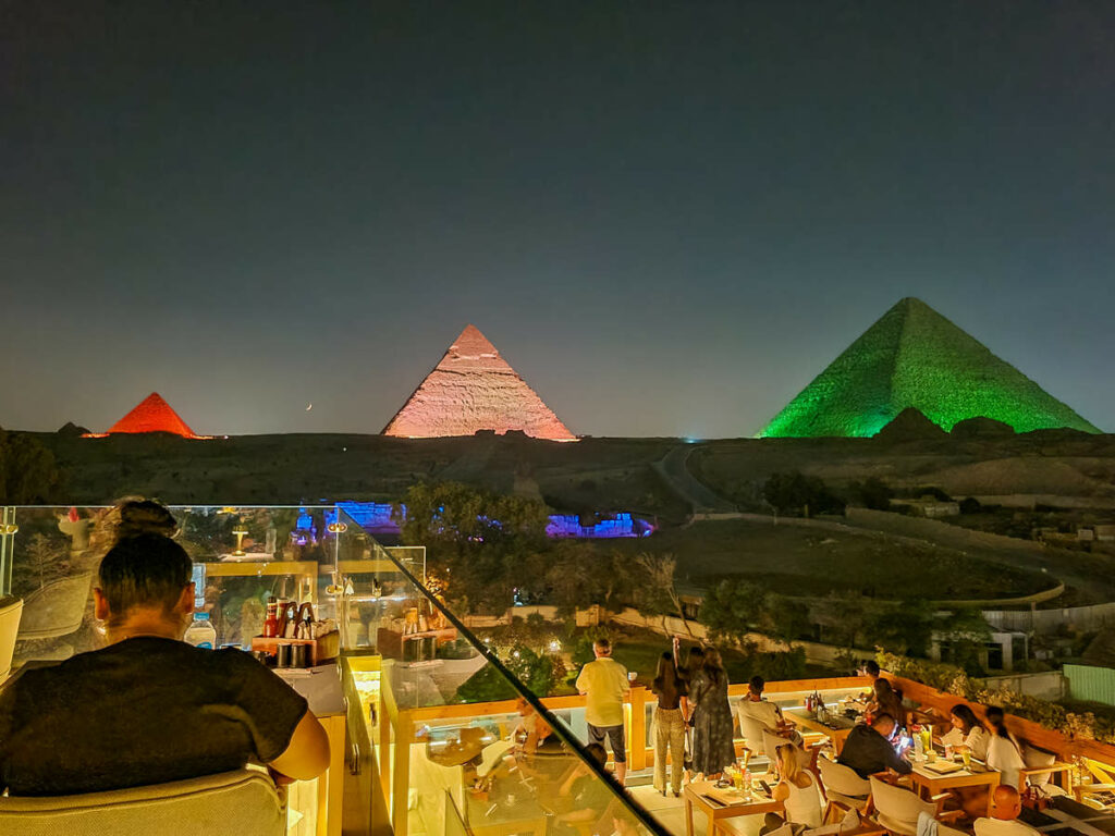 Lichtershow Gizeh Pyramiden