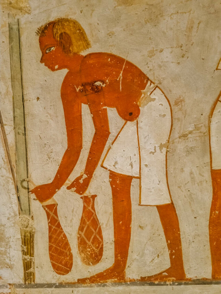 Ein blonder Ägypter (Grab von Menna)