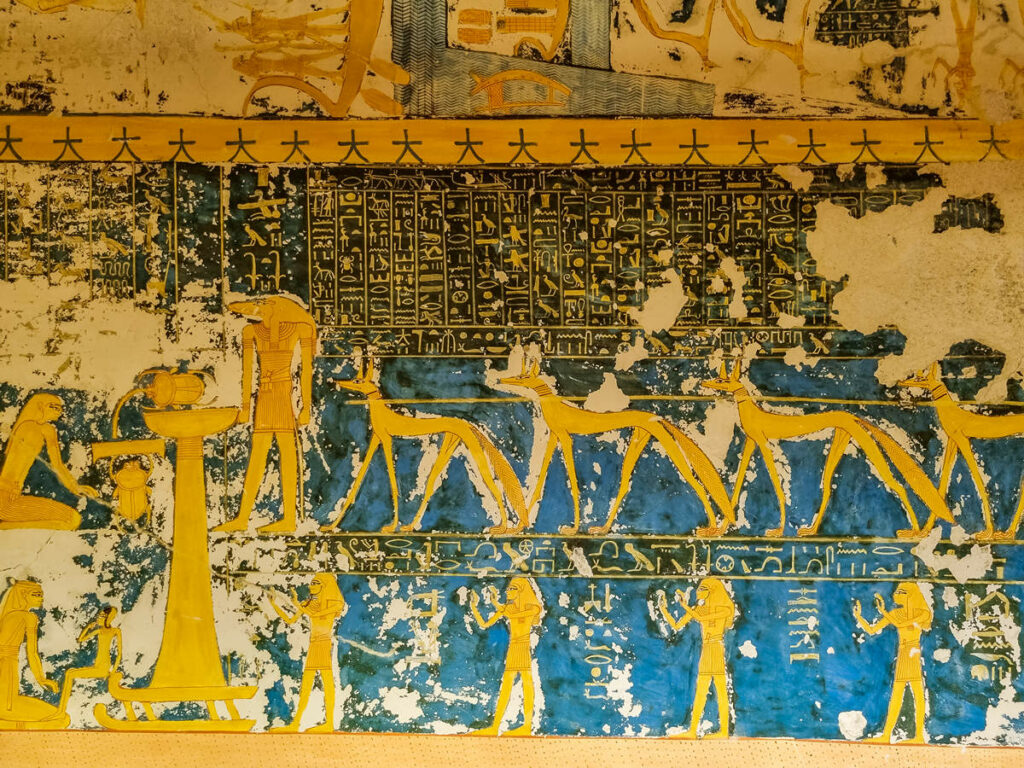 Wandmalerei im Grab von Ramses V. & VI.