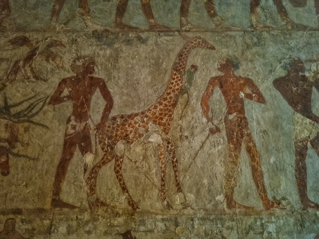 Giraffe Grab von Rekhmire