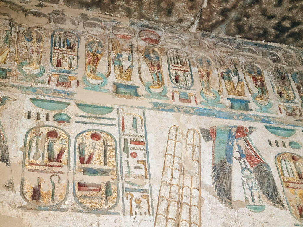 Hieroglyphen Medinet Habu