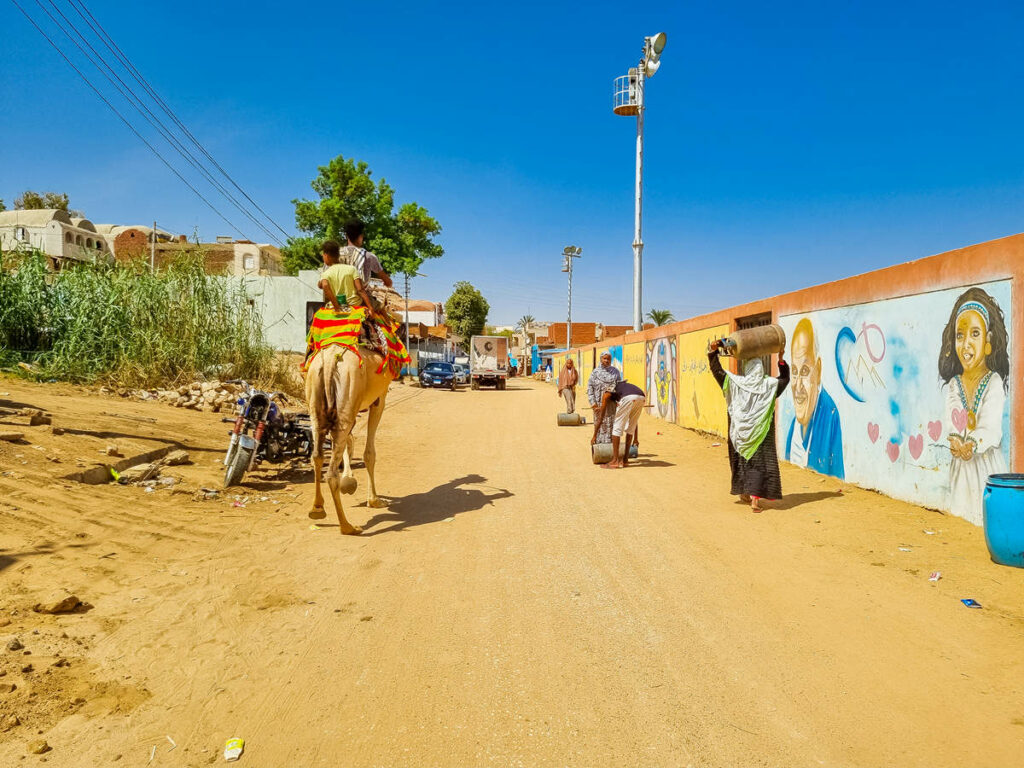 Schotterpiste Nubian Village Assuan