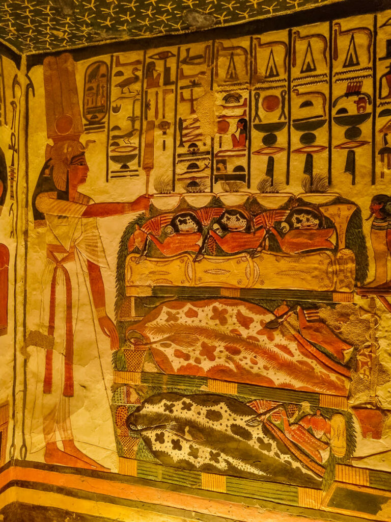 Opfergabe Grab von Nefertari