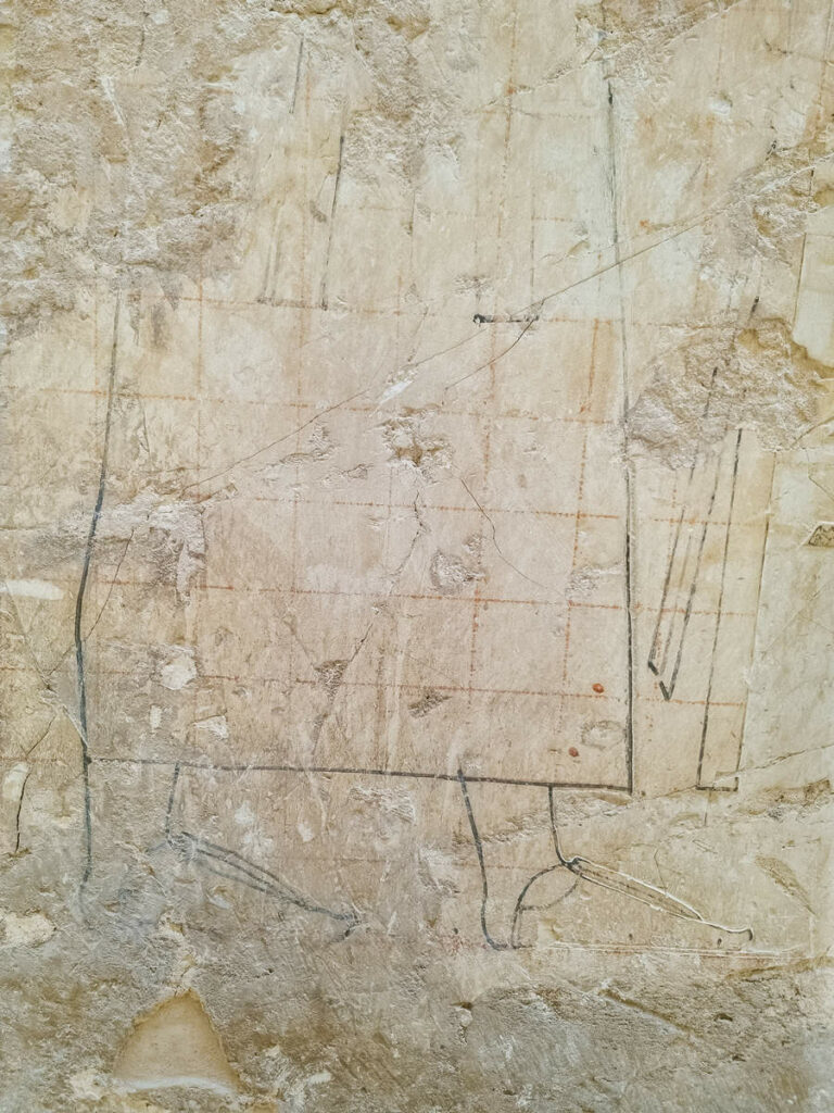 Skizze Wand Grab von Ramose