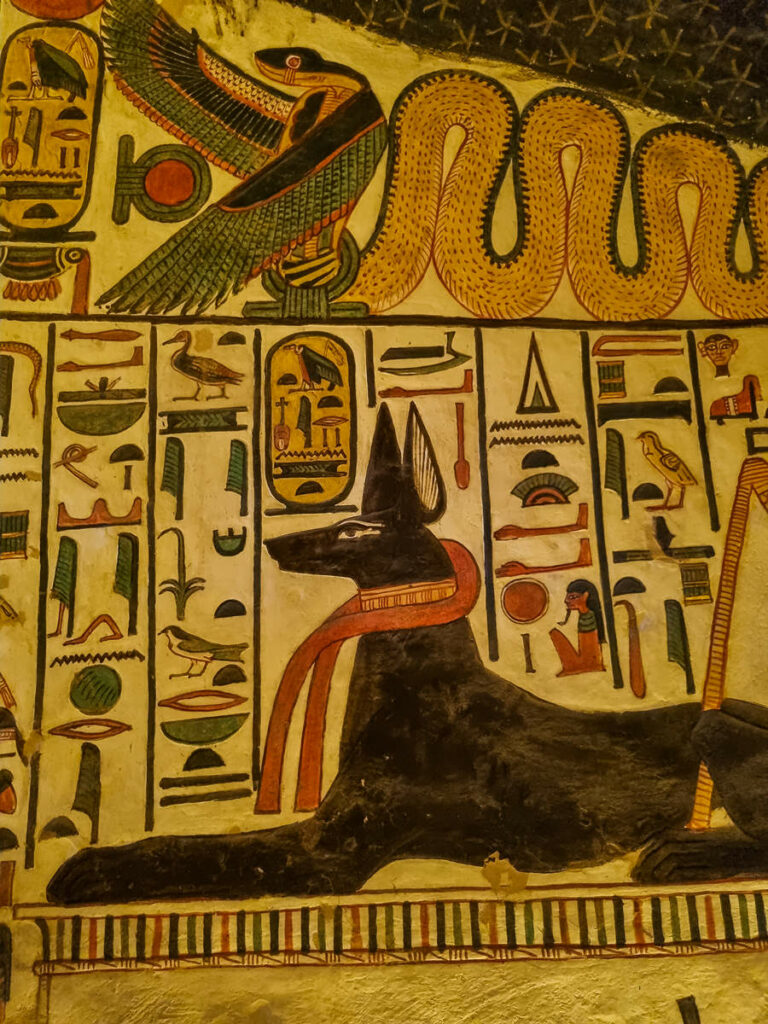 Wandmalerei Grab von Nefertari