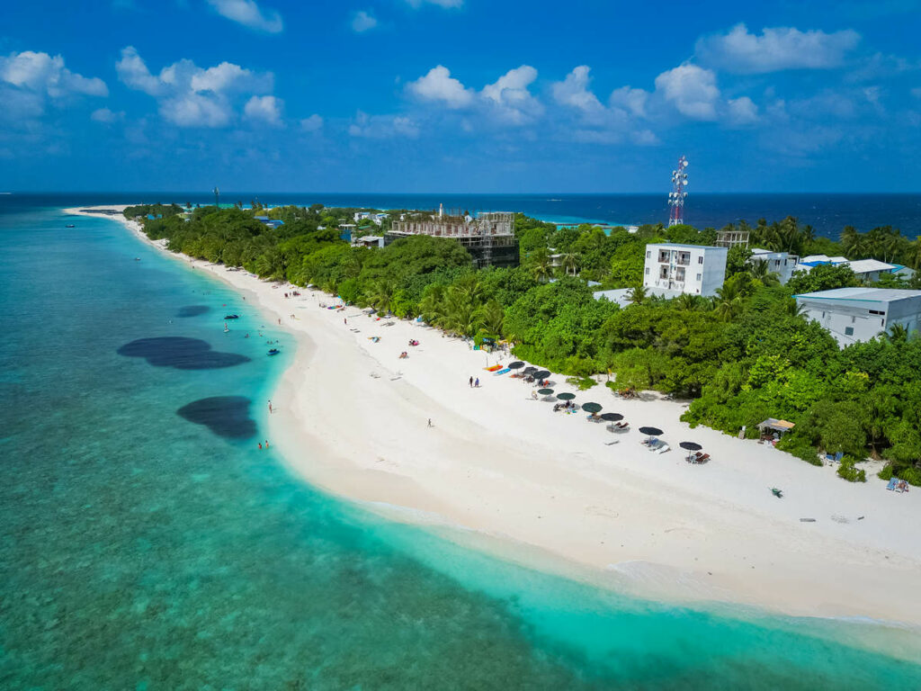 Bikini Beach Ukulhas Luftaufnahme