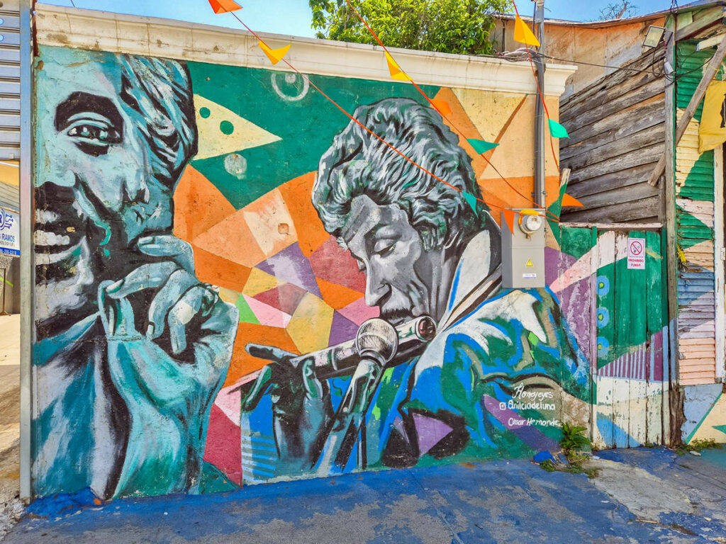 Musiker Mural in Los Pepines