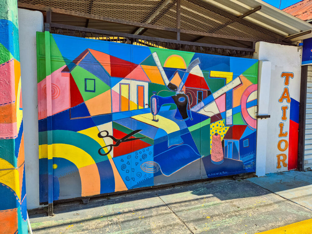 Los Pepines Tailor Mural