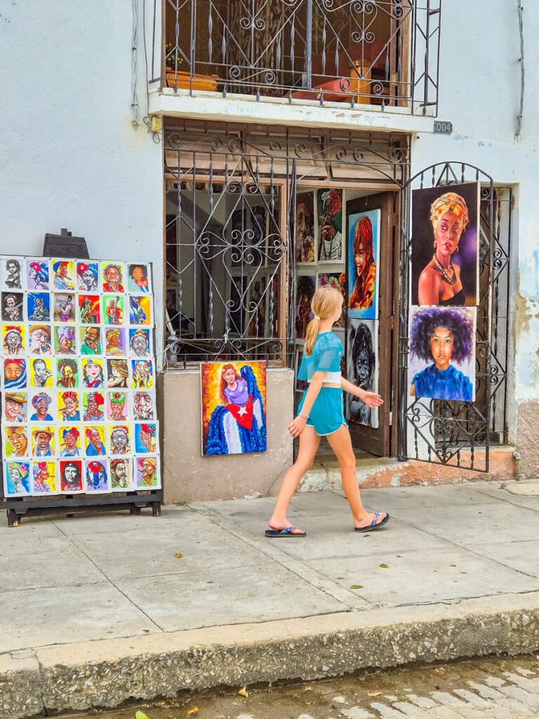 Gemäldeshop in Cienfuegos