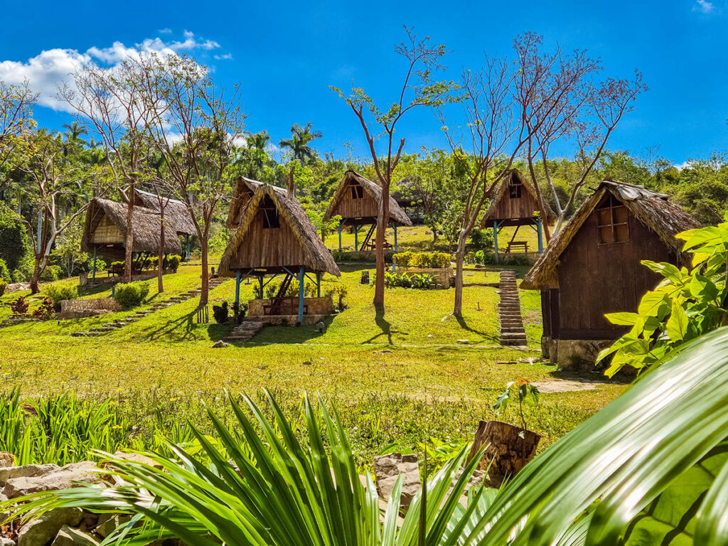 Kleine Hütten bei den Baños de San Juan
