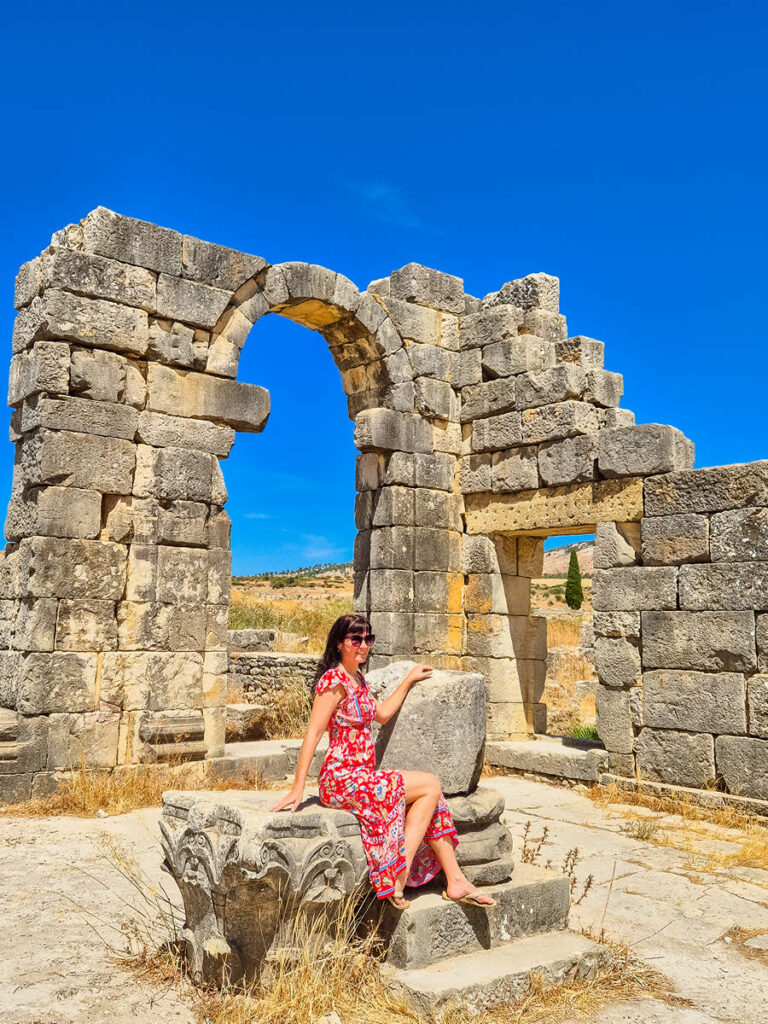 Die Basilika Volubilis, Marokko