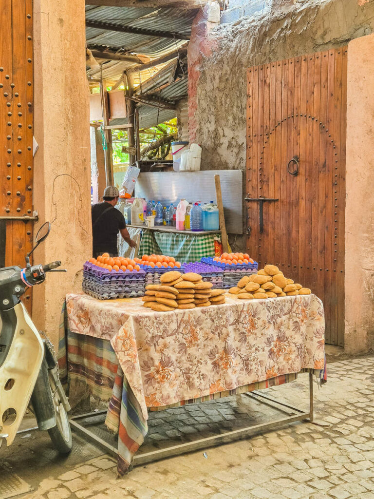 Brotverkauf Altstadt Marrakesch