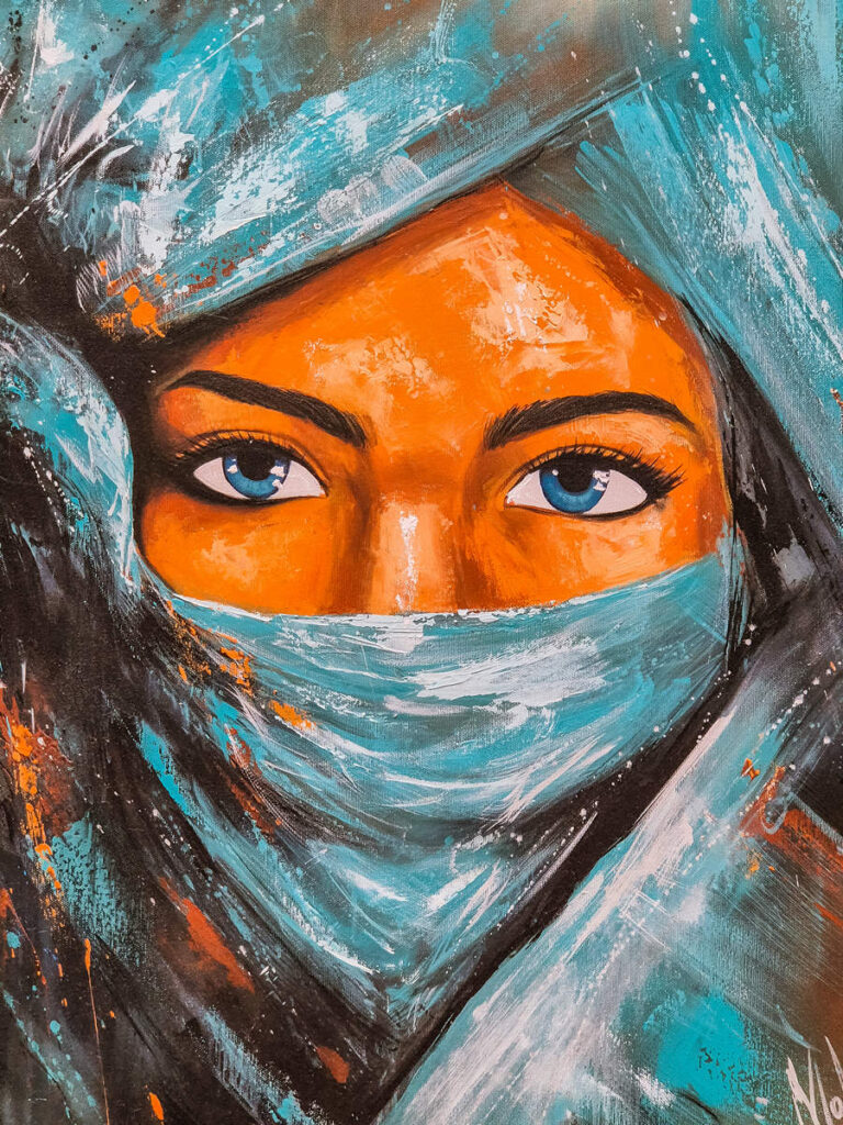 Gemälde Frau Color Street Fès