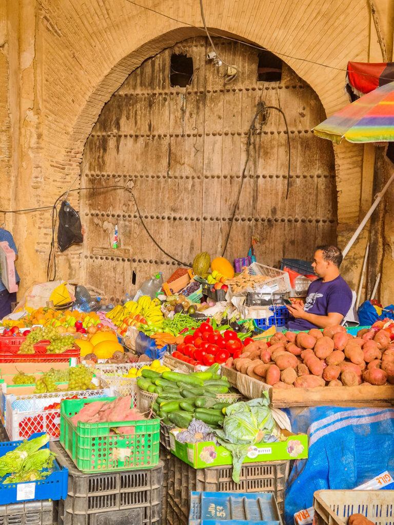 Gemüse- und Obstmarkt Fés Medina