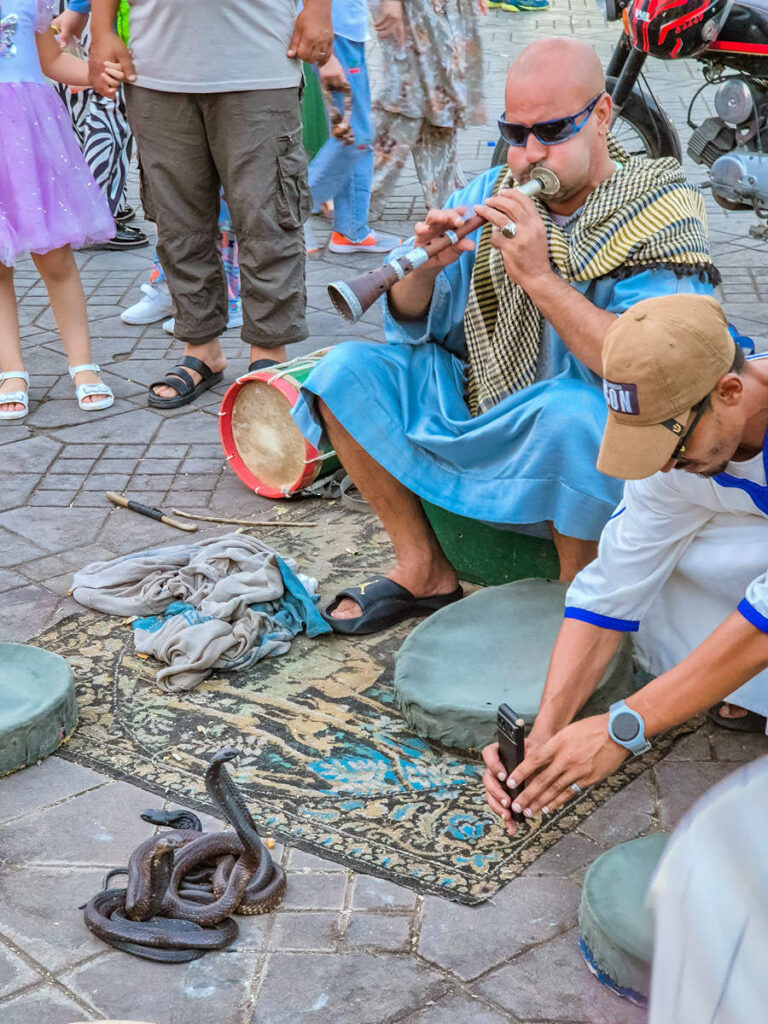 Schlangenbeschwörer auf dem Jemaa el Fna