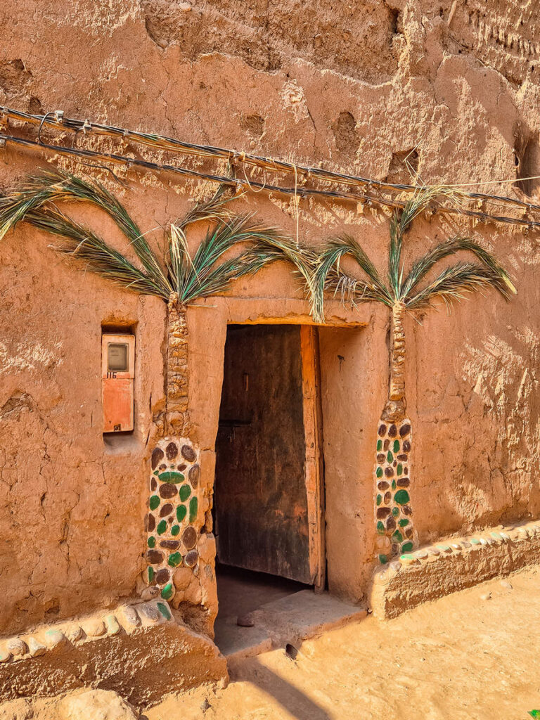 Lehmhaus im alten Lehmdorf von Mhamid
