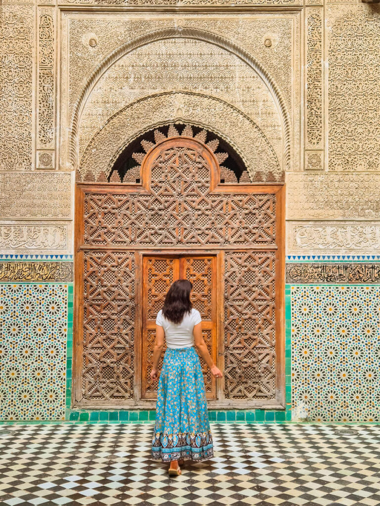 Medersa Al-Attarine Holztür