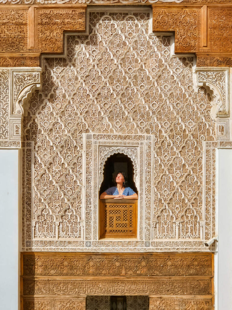 Fenster von Medersa Ben Youssef