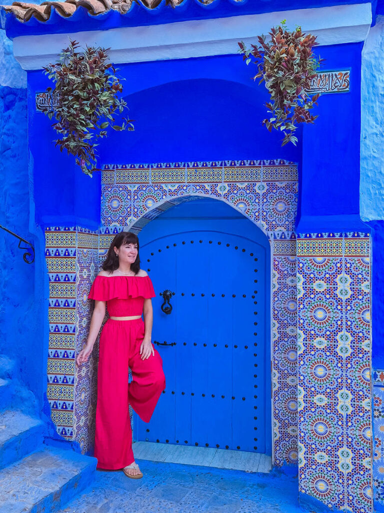 Sidi Bouchouka Tür mit Mosaik