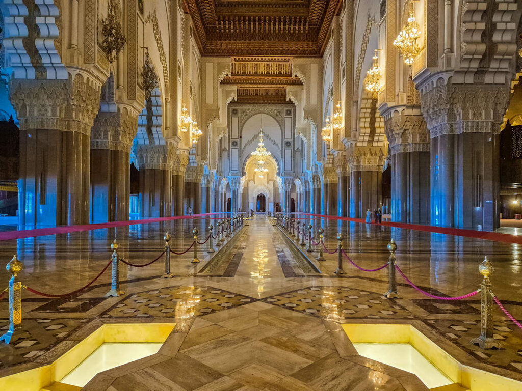 Hassan-II.-Moschee von Innen