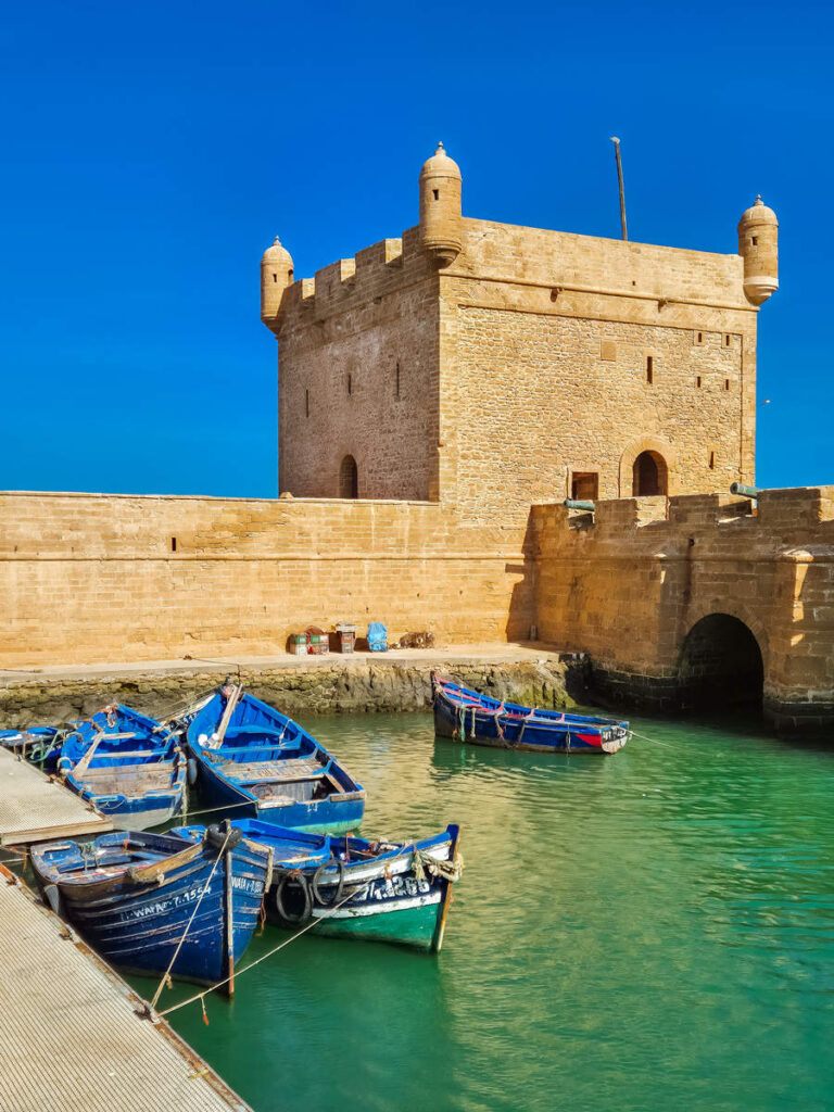 Skala du Port mit Boote in Essaouira
