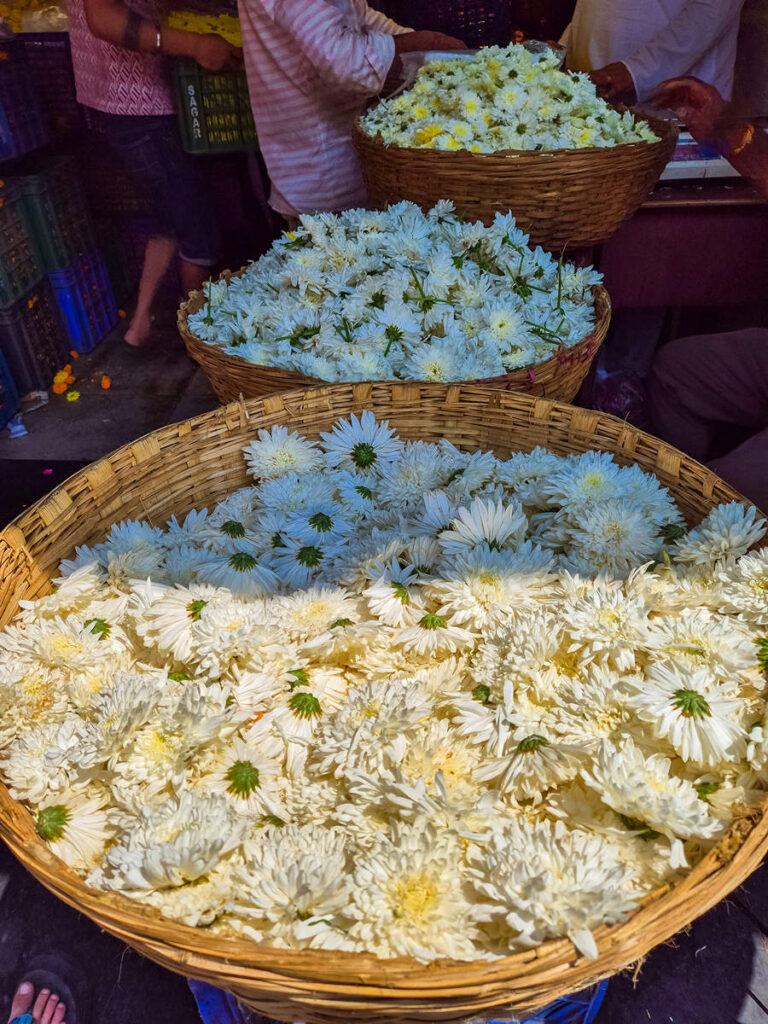 Dadar Flower Market Indien