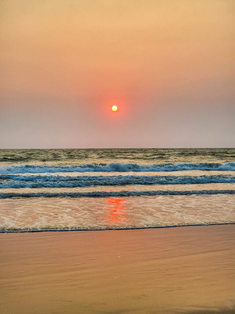 Sonnenuntergang auf dem Madrem Beach