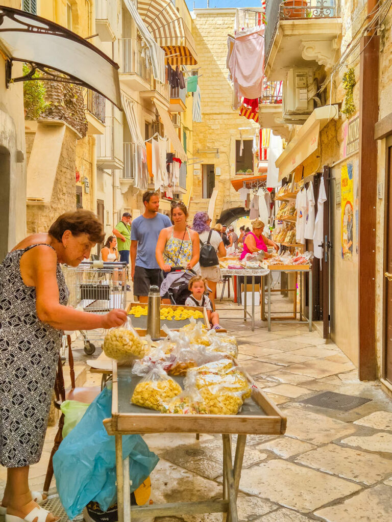 Pasta Street in Bari